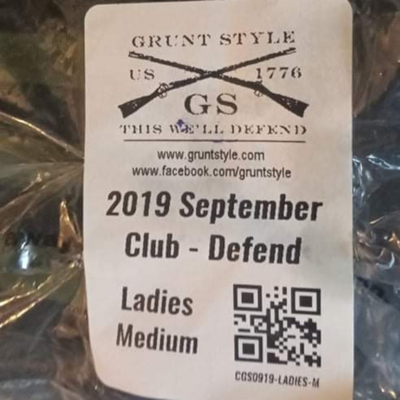 Grunt Style Woman's September 2019 Club t-shirt "Defend By Any Means" - Picture 4 of 4